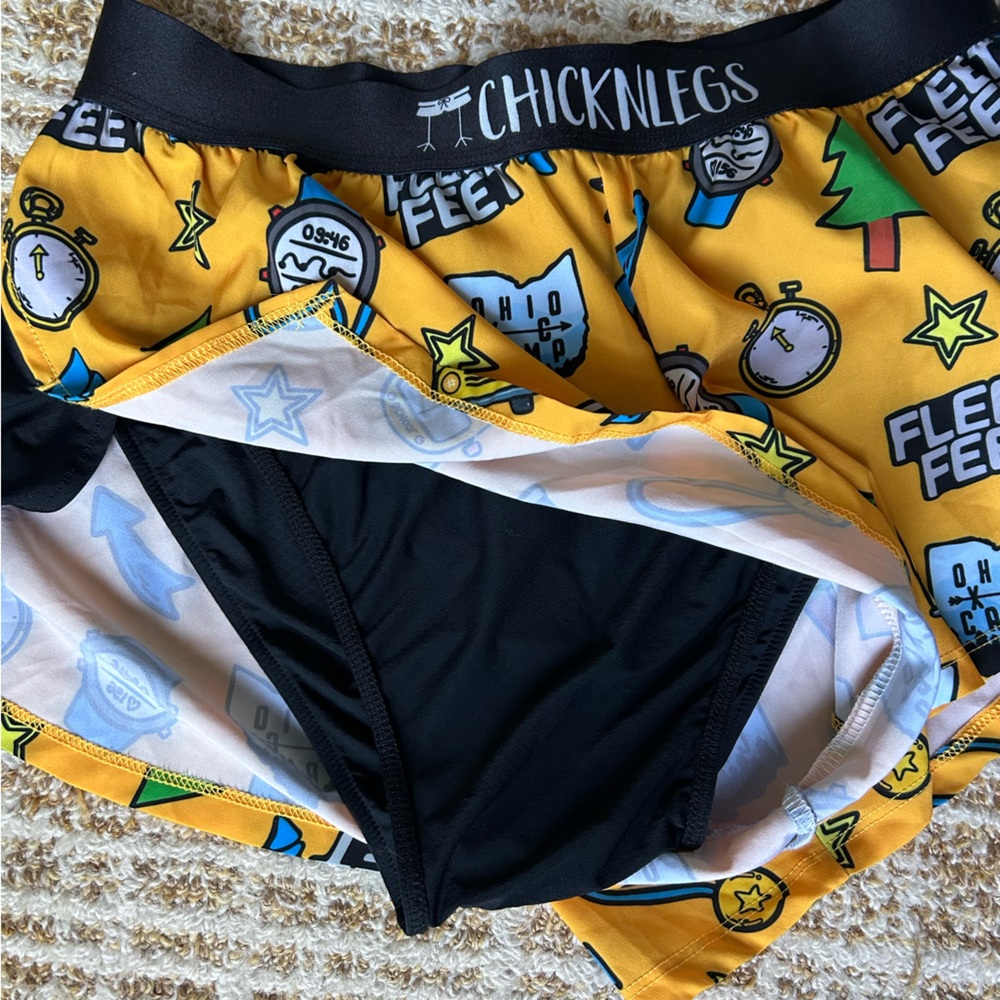 ChickNLegs Men’s 2” Split Running Shorts size medium - Picture 4 of 7